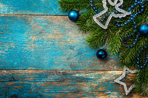 Preview: Christmas composition with fir tree