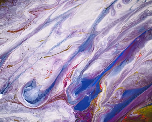 Preview: Abstract marble painting with mixed colors in the water - perfect for wallpapers