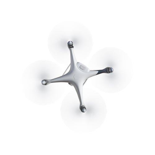 Preview: Drone Quadcopter From ABove Isolated On A White Background