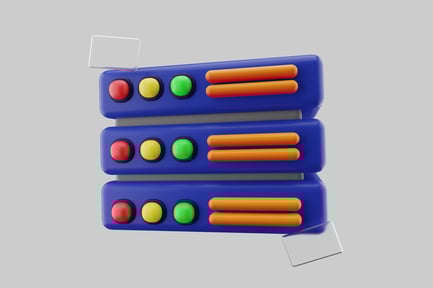 Preview: Cartoon data servers stacked style