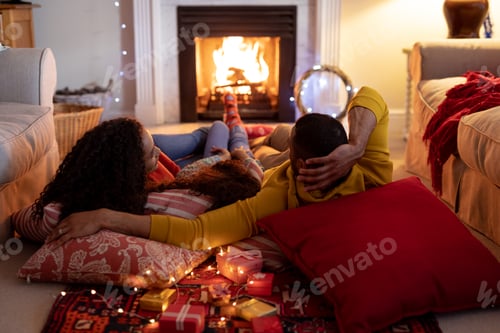 Preview: Family at home at Christmas time