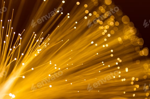Preview: Yellow fiber optics cable