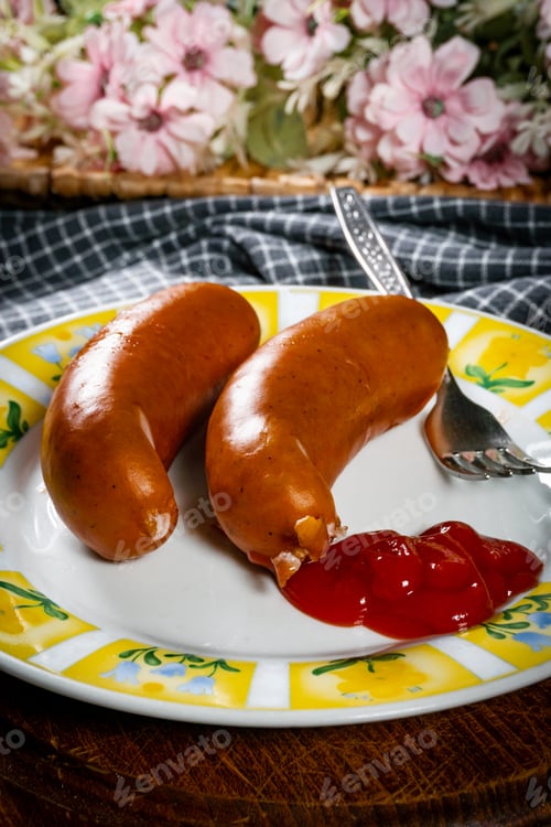 Preview: Boiled sausage.