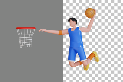 Preview: Basketball Player 3D Illustration