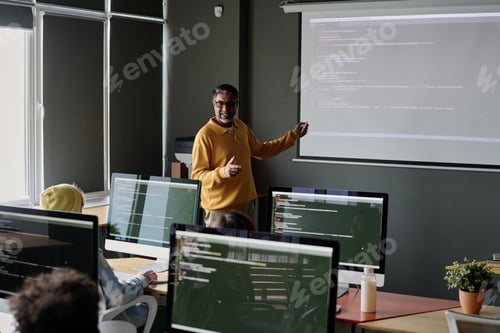 Preview: Teacher Conducting Coding Lesson