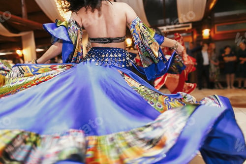 Preview: Woman performing romany dance and folk songs in national clothing