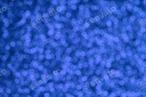 Preview: Holiday blue glowing party decoration. Magic illuminated lights. Glittering surface with glow effect