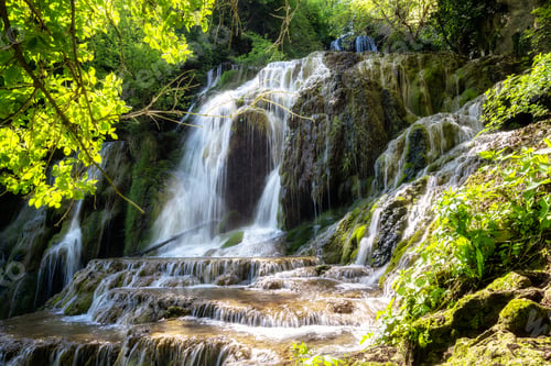 Preview: Waterfall in a spring mountain