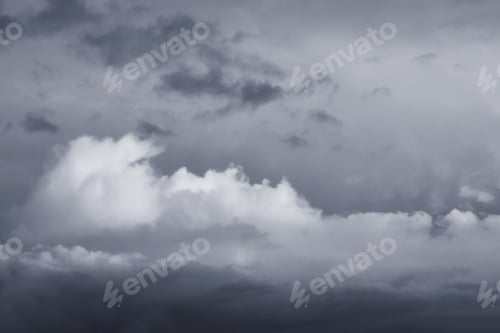 Preview: Dramatic dark storm sky background. Thunderstorm rainy cloudy.