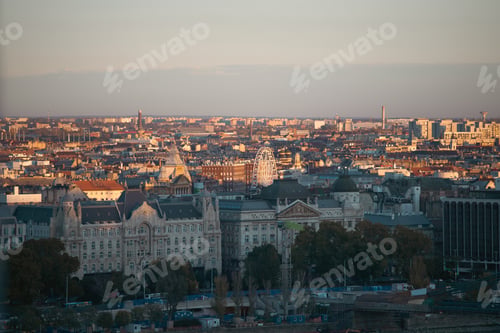 Preview: Budapest parliament in magic sunset, and the Danube river, Hungary