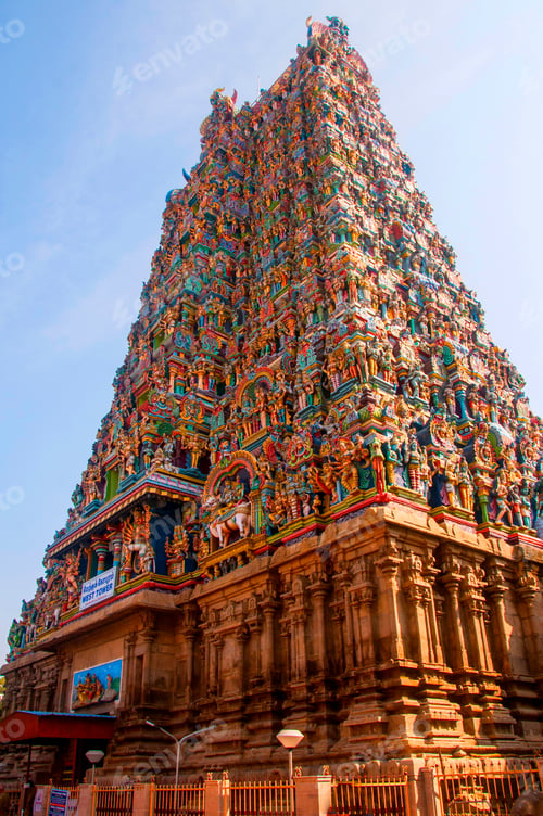 Preview: Meenakshi Temple, one of the biggest and oldest temple, Madurai, India.