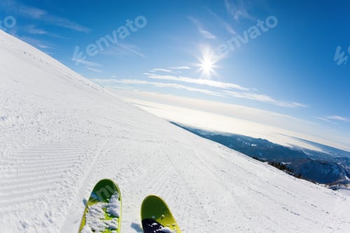 Preview: Skiing on a ski slope