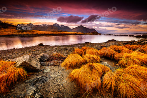 Preview: Beautiful sunset landscape