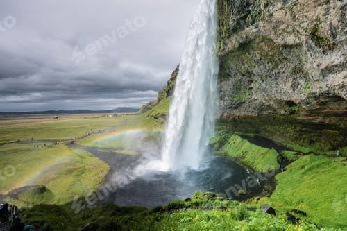 Preview: Seljalandsfoss waterfall in Iceland in Summer