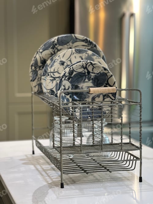 Preview: Crockery On a draining board