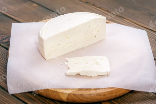 Preview: Homemade cheese from the farm. The concept is healthy food, rest