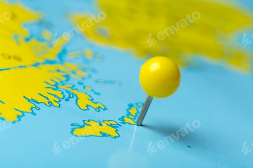 Preview: Travel destination points on a map