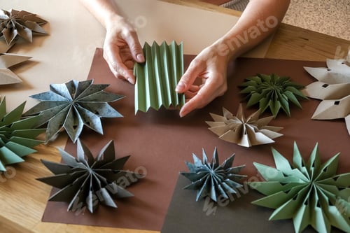 Preview: Christmas gift zero waste,eco friendly packaging gifts kraft paper,eco christmas holiday concept,eco