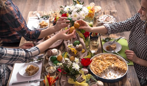 Preview: Home Holiday friends or family at the festive table