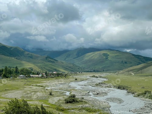 Preview: Beautiful landscape in the Caucasus mountains
