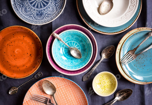 Preview: Different empty plates