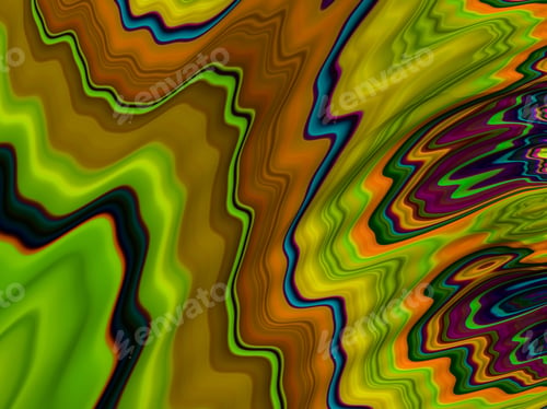 Preview: Abstract Fractal Green Pattern. green background