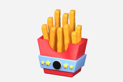 Preview: French Fries 3D Illustration