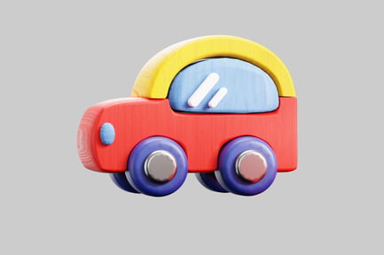 Preview: Toy car with a distinctive design