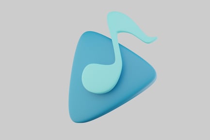 Preview: Simple music note play button