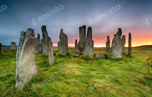Preview: Stormy sunset over the Callanish Stones