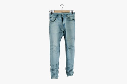 Preview: Light Wash Denim Jeans on Hanger