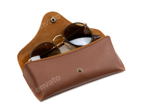Preview: Brown Leather Case sunglasses