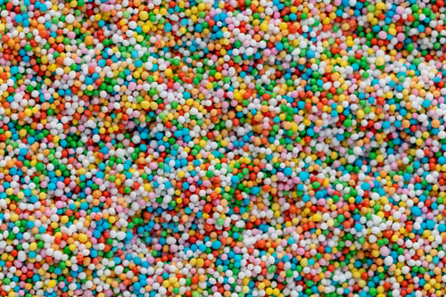 Preview: Thousands sprinkles tiny sugar beads for decorating cakes and desserts background.