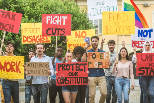 Preview: Activists demonstrating against social issues