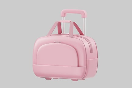 Preview: Pink carry-on luggage suitcase