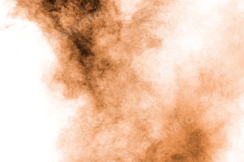 Preview: Freeze motion of brown dust explosion.Stopping the movement of brown powder.