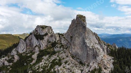 Preview: Spectacular Rock Formations In Mountains, Aerial View