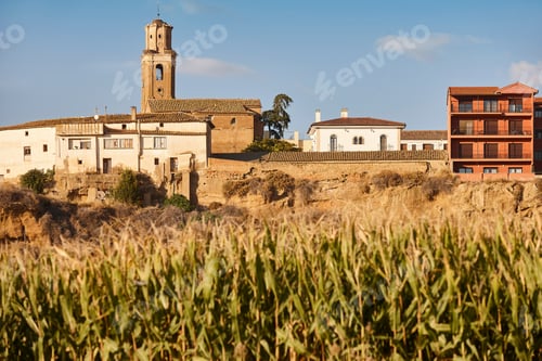 Preview: Traditional village of Tramaced. Los Monegros. Huesca, Aragon. Spain