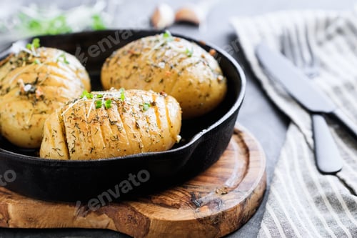 Preview: Close-up of homemade baked potato