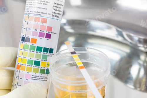 Preview: Routine test, urine rapid test, urine test strip, urine sample