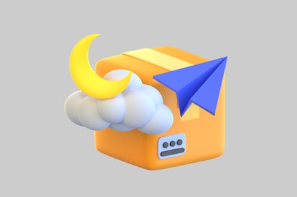 Preview: Night delivery with paper plane