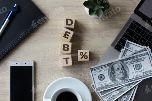 Preview: Debt inscription with dollar bills