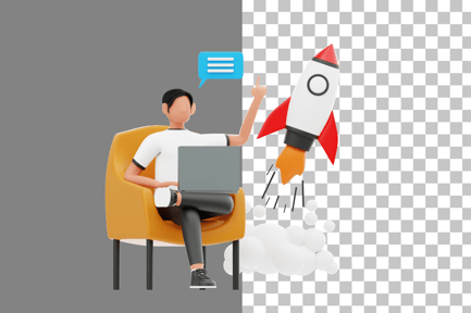 Preview: Business Startup 3D Illustration