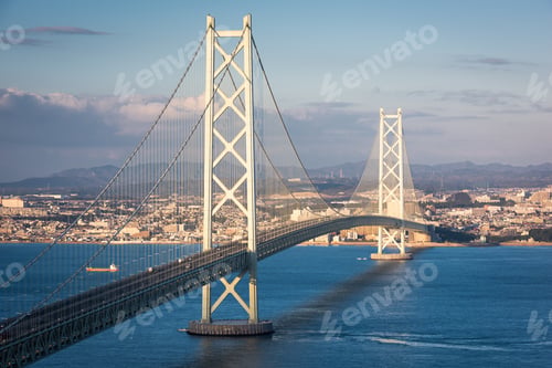 Preview: Akashi Kaikyo Bridge Spanning the Seto Inland Sea