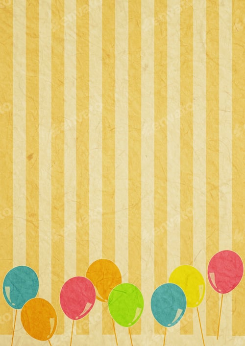 Preview: Vivid Color Balloons On Old Mulberry Paper