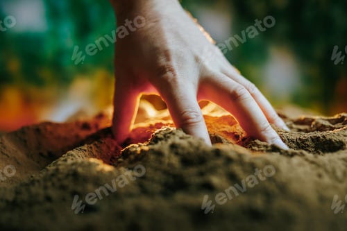 Preview: fertile soil cradled in the palm of a hand,