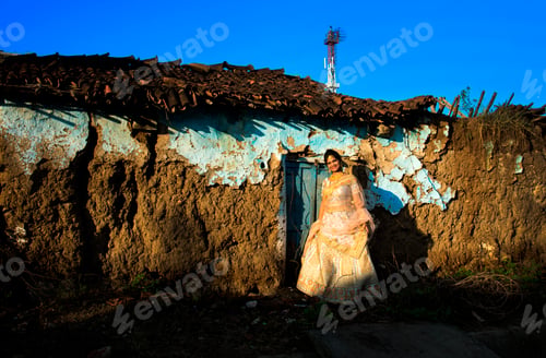 Preview: Beautiful Indian bride in village