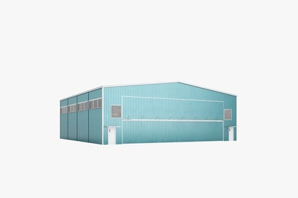 Preview: Large Aircraft Hangar with Storage Space