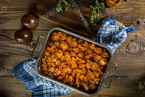 Preview: Tasty fried cauliflower.