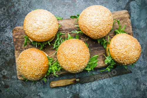 Preview: Fresh homemade burger